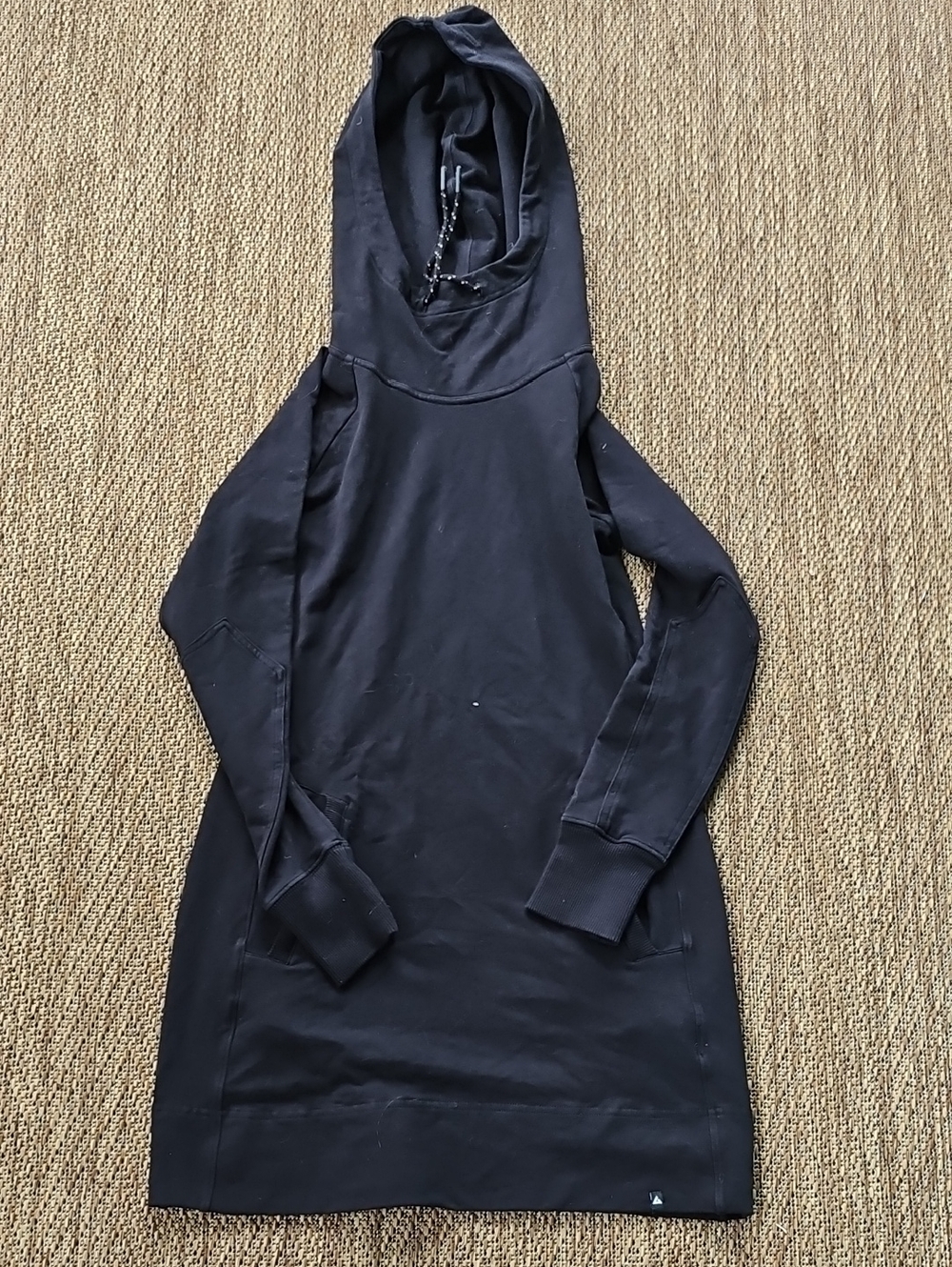 American Giant Black Hoodie with Drawstring